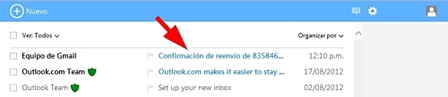 Tus correos de Gmail en Outlook.com