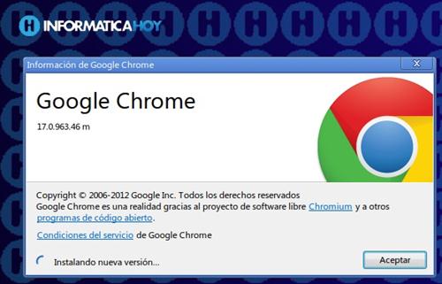 Eliminar versiones antiguas de Google Chrome