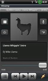 El mejor reproductor musical: Winamp para Android
