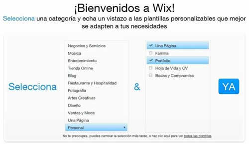 Crea tu sitio web rápido y gratis con Wix