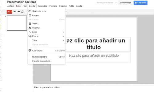 Tutorial presentaciones Google Docs